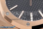 Royal Oak 41mm 15510 “50th Anniversary” RG IPF 1:1 Best Edition Black Textured Dial on RG Bracelet SA4302 Super Clone - Image 5