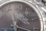 DateJust 31 278344RBR SS GMF 1:1 Best Edition 904L Steel Gray Roman Diamonds Dial on Jubilee Bracelet A2824 - Image 4