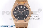 Royal Oak 41mm 15510 “50th Anniversary” RG IPF 1:1 Best Edition Black Textured Dial on RG Bracelet SA4302 Super Clone
