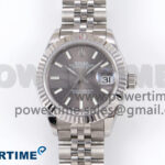 DateJust 28 SS GMF 1:1 Best Edition Gray Stick Dial on SS President Bracelet A2671