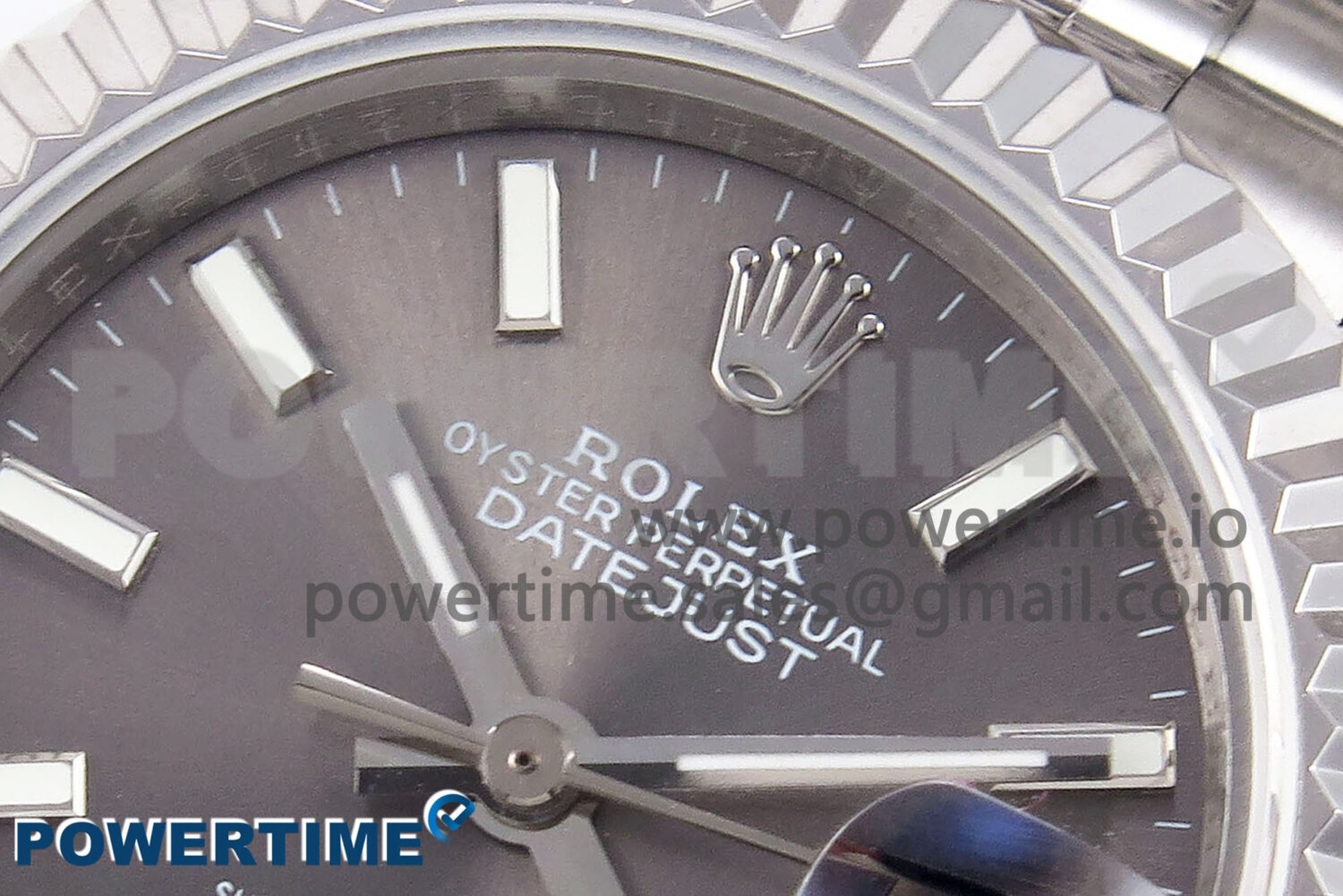 DateJust 28 SS GMF 1:1 Best Edition Gray Stick Dial on SS President Bracelet A2671 - Image 4