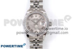 DateJust 28 SS GMF 1:1 Best Edition Silver Roman Dial on SS President Bracelet A2671