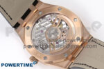 Royal Oak 41mm 15510 “50th Anniversary” RG IPF 1:1 Best Edition Black Textured Dial on Black Leather Strap SA4302 Super Clone - Image 8