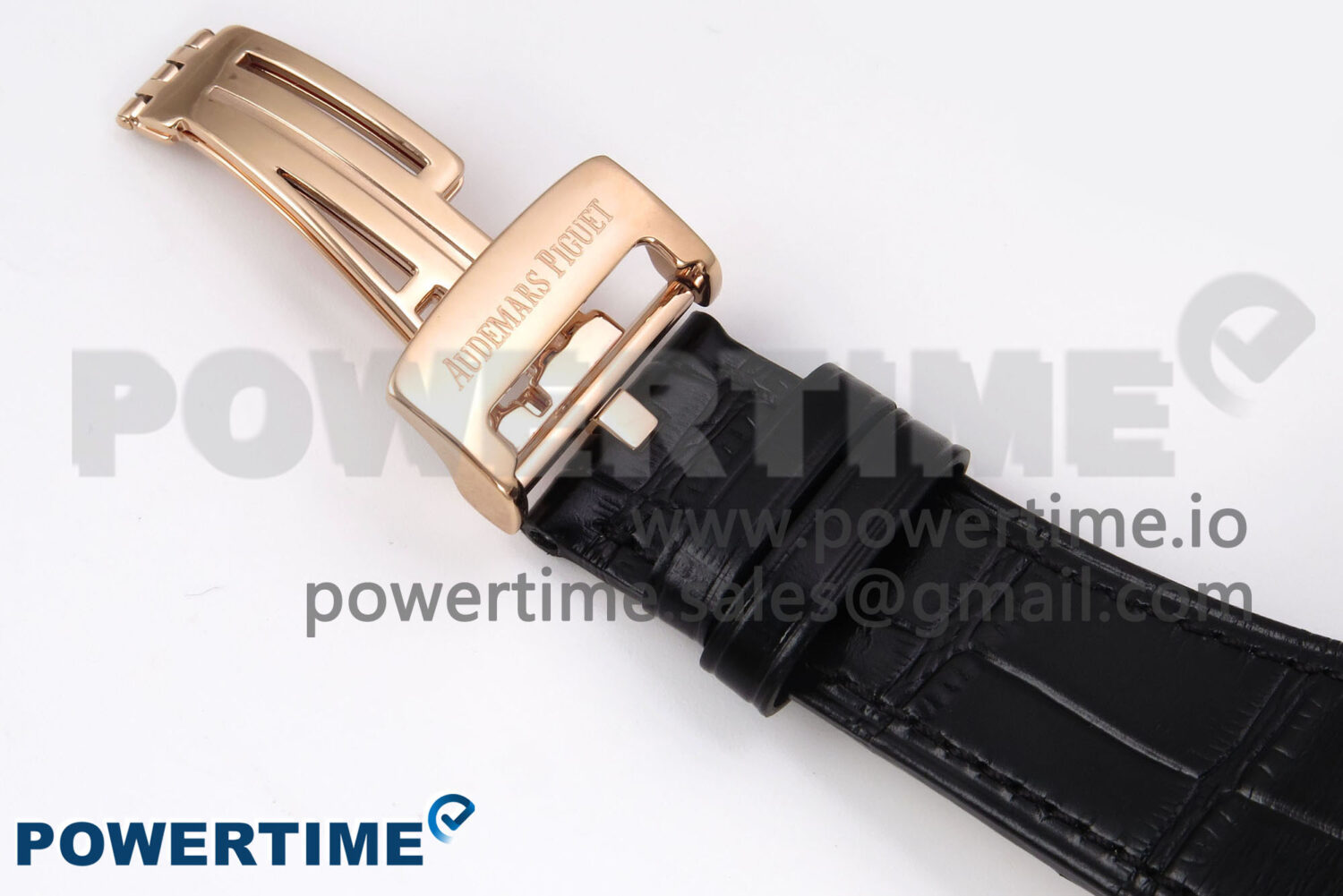 Royal Oak 41mm 15510 “50th Anniversary” RG IPF 1:1 Best Edition Black Textured Dial on Black Leather Strap SA4302 Super Clone - Image 10