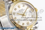 DateJust 31 278273 SS/YG GMF 1:1 Best Edition 904L Steel Silver Diamonds Dial on Jubilee Bracelet A2824 - Image 2