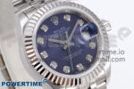 DateJust 28 SS GMF 1:1 Best Edition Blue Diamonds Dial on SS President Bracelet A2671 - Image 2