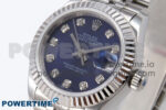 DateJust 28 SS GMF 1:1 Best Edition Blue Diamonds Dial on SS President Bracelet A2671 - Image 3