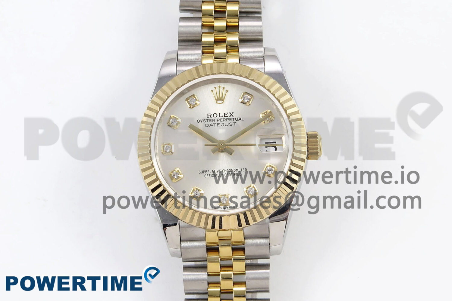 DateJust 31 278273 SS/YG GMF 1:1 Best Edition 904L Steel Silver Diamonds Dial on Jubilee Bracelet A2824 - Image 1