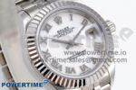 DateJust 28 SS GMF 1:1 Best Edition White Roman Dial on SS President Bracelet A2671 - Image 2
