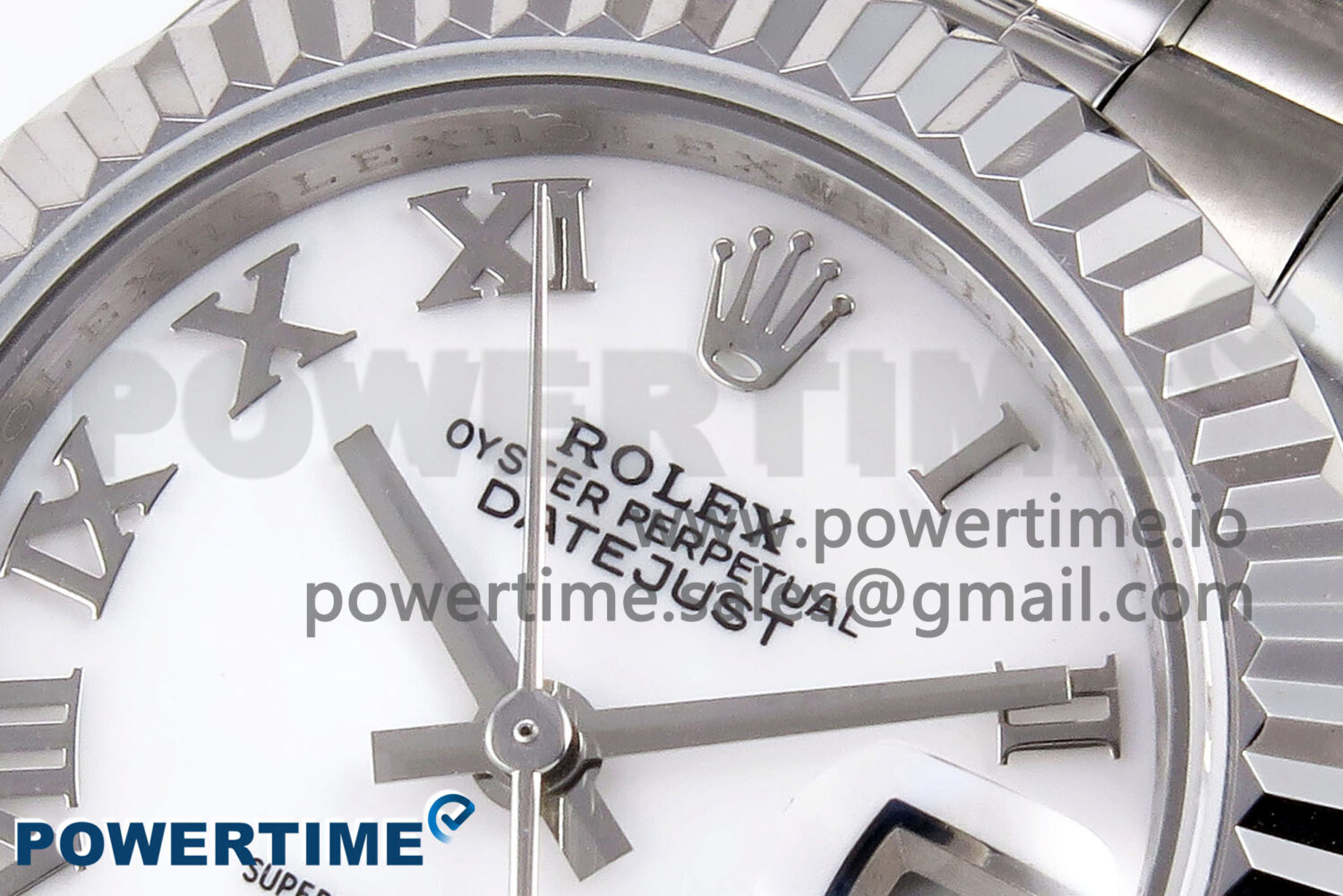 DateJust 28 SS GMF 1:1 Best Edition White Roman Dial on SS President Bracelet A2671 - Image 4