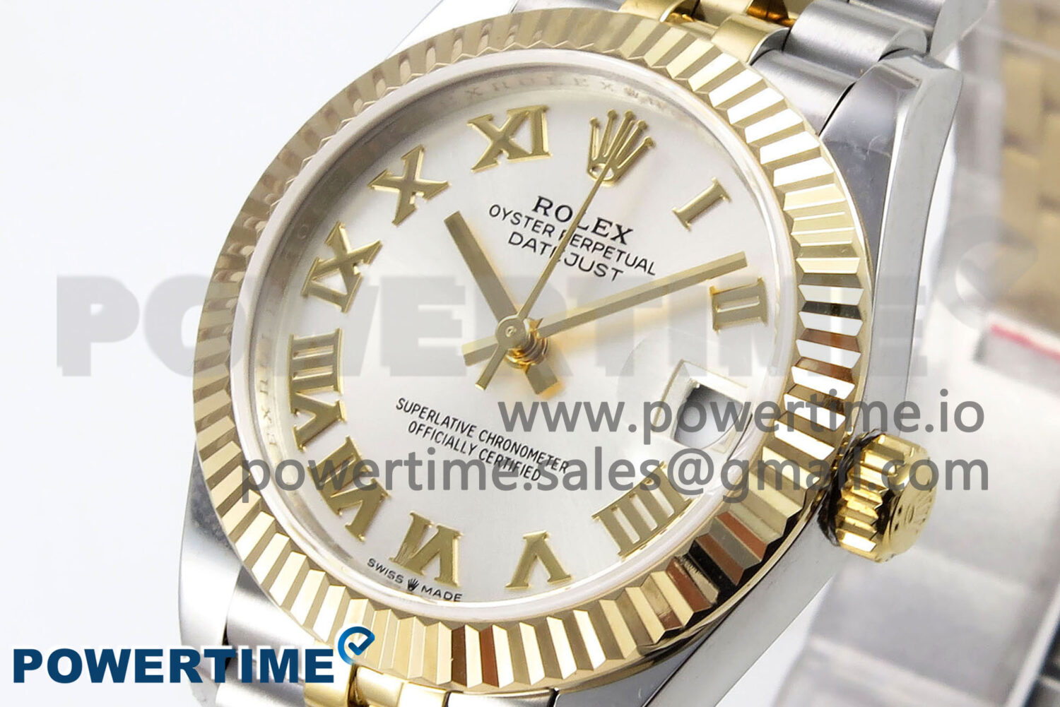 DateJust 31 278273 SS/YG GMF 1:1 Best Edition 904L Steel Silver Roman Dial on Jubilee Bracelet A2824 - Image 2