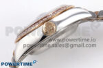 DateJust 28 SS/RG GMF 1:1 Best Edition Green Dial Diamonds Bezel on SS/RG President Bracelet A2671 - Image 7