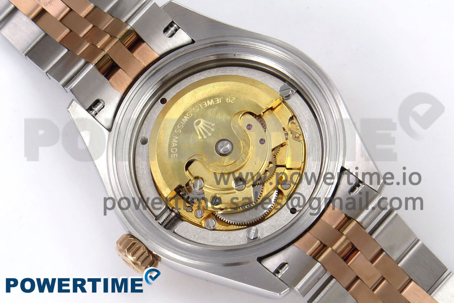 DateJust 28 SS/RG GMF 1:1 Best Edition Black Roman Dial on SS/RG President Bracelet A2671 - Image 10