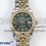 DateJust 31 278273 SS/YG GMF 1:1 Best Edition 904L Steel Green Stick Dial on Jubilee Bracelet A2824