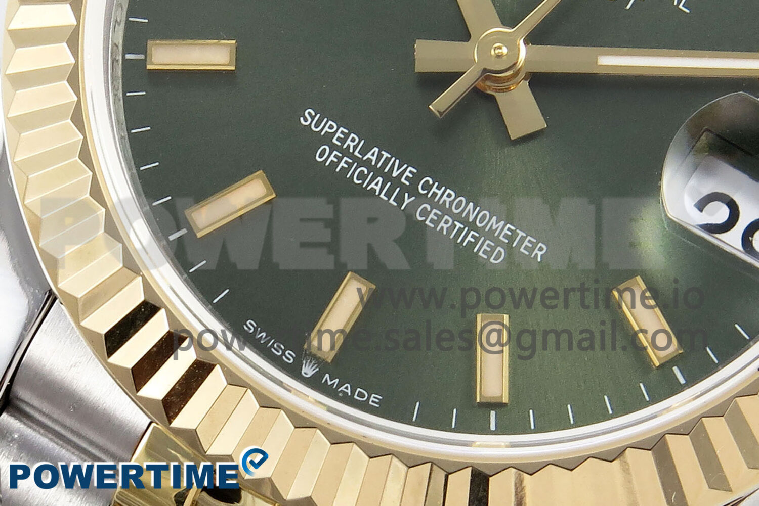 DateJust 31 278273 SS/YG GMF 1:1 Best Edition 904L Steel Green Stick Dial on Jubilee Bracelet A2824 - Image 5