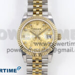 DateJust 31 278273 SS/YG GMF 1:1 Best Edition 904L Steel Rolxx YG Diamonds Dial on Jubilee Bracelet A2824