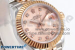 DateJust 28 SS/RG GMF 1:1 Best Edition RG Diamonds Dial on SS/RG President Bracelet A2671 - Image 2