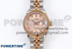 DateJust 28 SS/RG GMF 1:1 Best Edition RG Diamonds Dial on SS/RG President Bracelet A2671