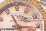 DateJust 28 SS/RG GMF 1:1 Best Edition RG Diamonds Dial on SS/RG President Bracelet A2671 - Image 4