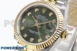 DateJust 31 278273 SS/YG GMF 1:1 Best Edition 904L Steel Green Diamonds Dial on Jubilee Bracelet A2824 - Image 3