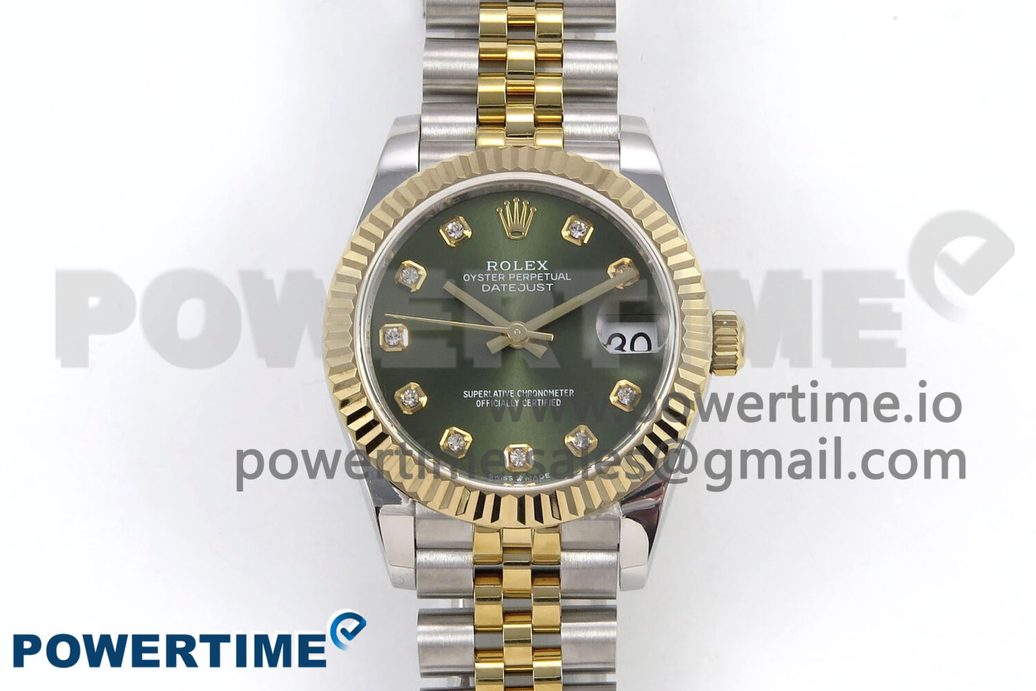 DateJust 31 278273 SS/YG GMF 1:1 Best Edition 904L Steel Green Diamonds Dial on Jubilee Bracelet A2824 - Image 1
