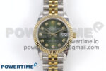 DateJust 31 278273 SS/YG GMF 1:1 Best Edition 904L Steel Green Diamonds Dial on Jubilee Bracelet A2824