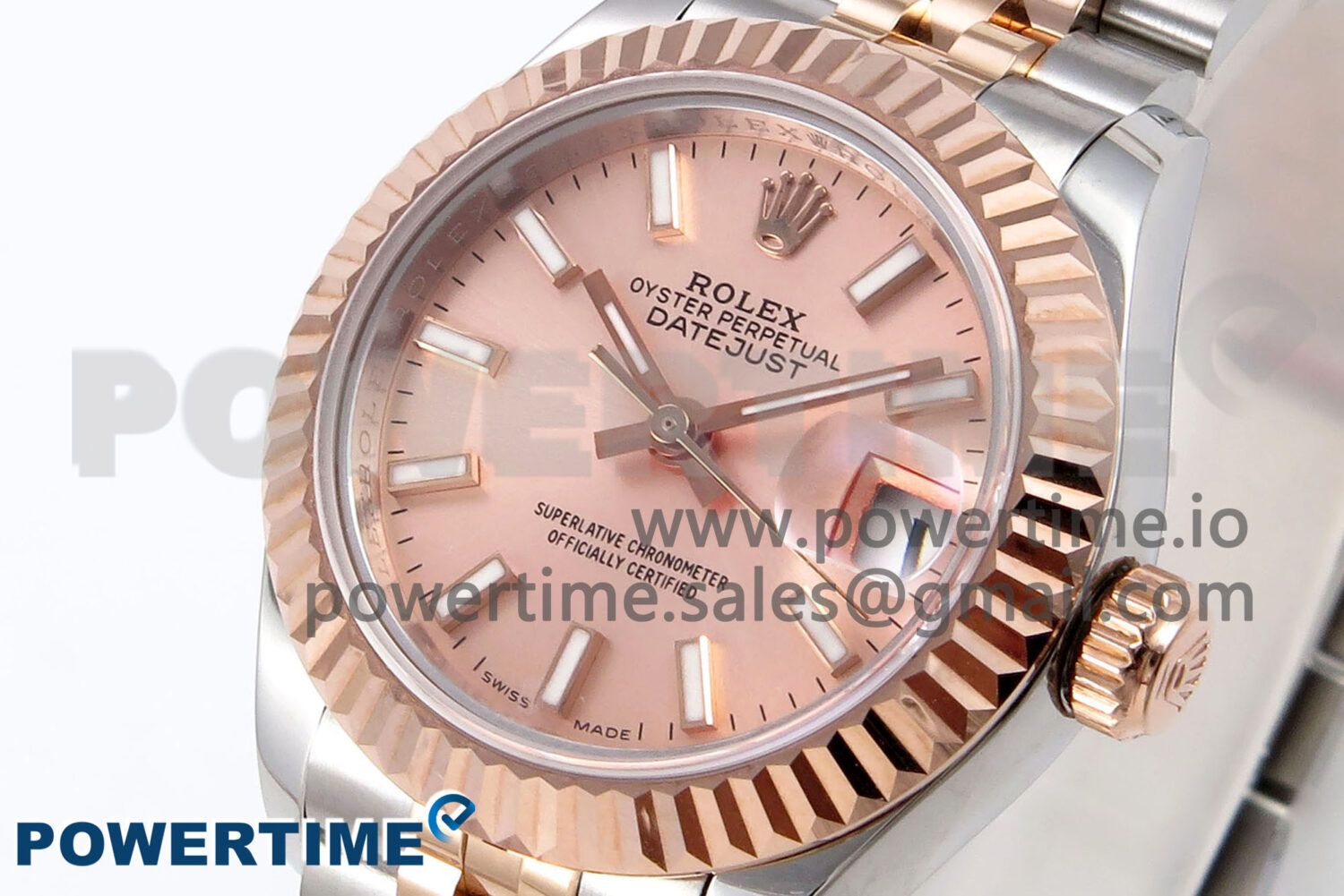 DateJust 28 SS/RG GMF 1:1 Best Edition RG Dial on SS/RG President Bracelet A2671 - Image 3