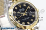 DateJust 31 278273 SS/YG GMF 1:1 Best Edition 904L Steel Black Diamonds Dial on Jubilee Bracelet A2824 - Image 2
