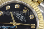 DateJust 31 278273 SS/YG GMF 1:1 Best Edition 904L Steel Black Diamonds Dial on Jubilee Bracelet A2824 - Image 4