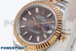 DateJust 28 SS/RG GMF 1:1 Best Edition Gray Dial on SS/RG President Bracelet A2671 - Image 3