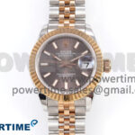 DateJust 28 SS/RG GMF 1:1 Best Edition Gray Dial on SS/RG President Bracelet A2671