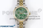 DateJust 31 278383RBR SS/YG GMF 1:1 Best Edition 904L Steel Olive Green Diamonds Dial on Jubilee Bracelet A2824