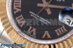 DateJust 28 SS/RG GMF 1:1 Best Edition Black Roman Dial on SS/RG President Bracelet A2671 - Image 5