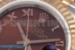 DateJust 28 SS/RG GMF 1:1 Best Edition Brown Roman Dial on SS/RG President Bracelet A2671 - Image 4