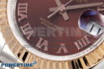 DateJust 28 SS/RG GMF 1:1 Best Edition Brown Roman Dial on SS/RG President Bracelet A2671 - Image 5