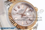 DateJust 28 SS/RG GMF 1:1 Best Edition Silver Dial on SS/RG President Bracelet A2671 - Image 2