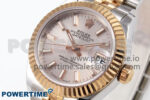 DateJust 28 SS/RG GMF 1:1 Best Edition Silver Dial on SS/RG President Bracelet A2671 - Image 3