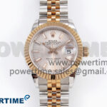 DateJust 28 SS/RG GMF 1:1 Best Edition Silver Dial on SS/RG President Bracelet A2671