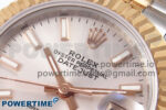 DateJust 28 SS/RG GMF 1:1 Best Edition Silver Dial on SS/RG President Bracelet A2671 - Image 4