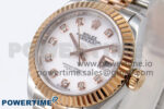 DateJust 28 SS/RG GMF 1:1 Best Edition White MOP Dial on SS/RG President Bracelet A2671 - Image 3