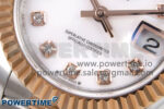 DateJust 28 SS/RG GMF 1:1 Best Edition White MOP Dial on SS/RG President Bracelet A2671 - Image 5
