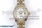 DateJust 28 SS/YG GMF 1:1 Best Edition White MOP Dial Diamonds Bezel on SS/YG President Bracelet A2671