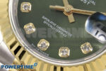 DateJust 28 SS/YG JDF 1:1 Best Edition Green Diamonds Dial on SS/YG President Bracelet A2671 - Image 5