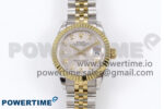 DateJust 28 SS/YG GMF 1:1 Best Edition Silver Diamonds Dial on SS/YG President Bracelet A2671