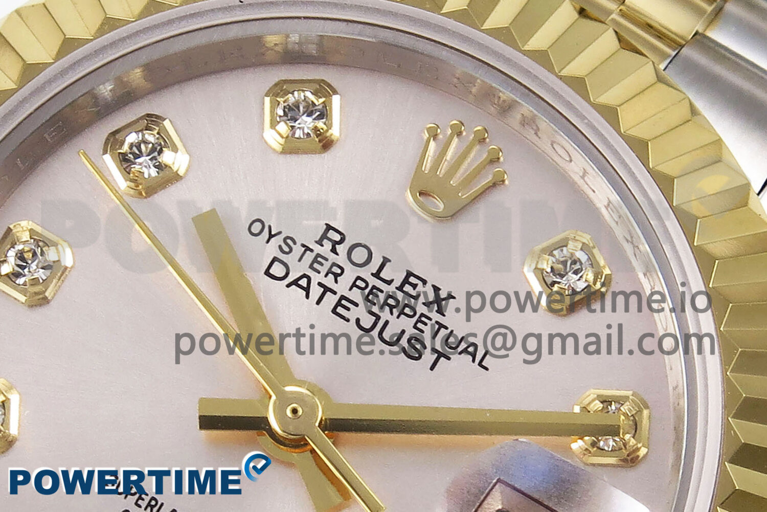 DateJust 28 SS/YG GMF 1:1 Best Edition Silver Diamonds Dial on SS/YG President Bracelet A2671 - Image 4