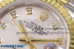 DateJust 28 SS/YG GMF 1:1 Best Edition Silver Diamonds Dial on SS/YG President Bracelet A2671 - Image 4