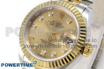 DateJust 28 SS/YG GMF 1:1 Best Edition YG Diamonds Dial on SS/YG President Bracelet A2671 - Image 3