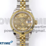 DateJust 28 SS/YG GMF 1:1 Best Edition YG Diamonds Dial on SS/YG President Bracelet A2671