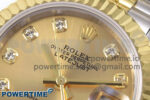 DateJust 28 SS/YG GMF 1:1 Best Edition YG Diamonds Dial on SS/YG President Bracelet A2671 - Image 4