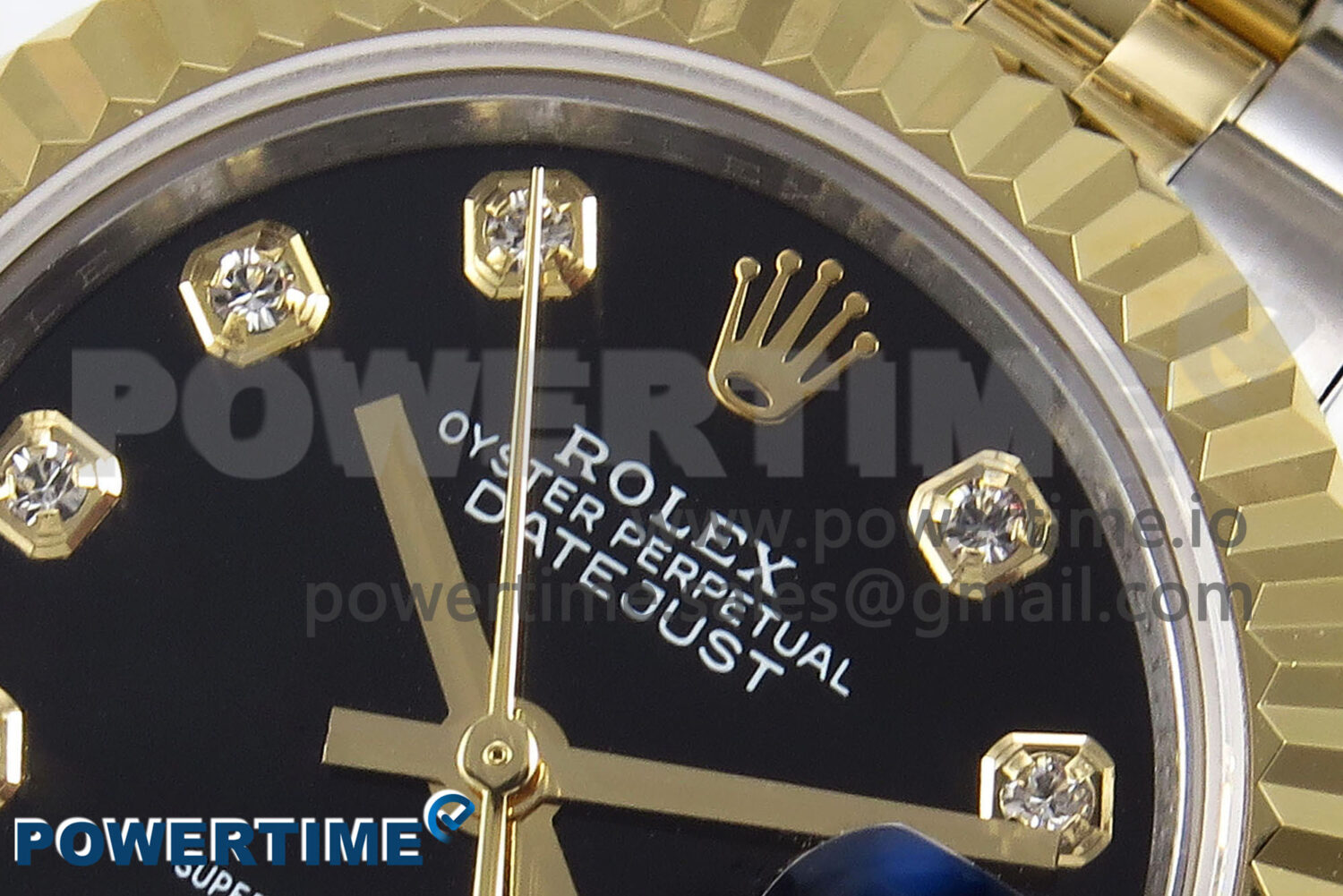 DateJust 28 SS/YG GMF 1:1 Best Edition Black Diamonds Dial on SS/YG President Bracelet A2671 - Image 5